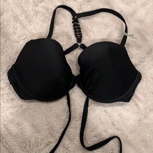 NWT Black Aerie Underwire Swim Top - 36DD